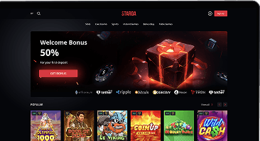 Starda Casino zrzut ekranu